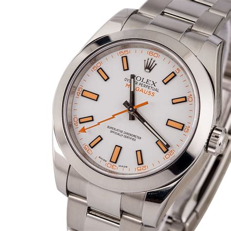 116400gv rolex|rolex milgauss 116400 white.